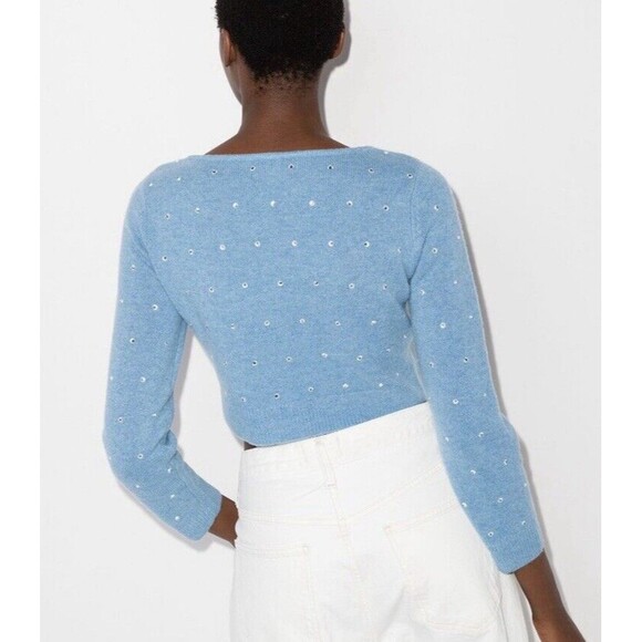 Reformation Blue Button-Up Cardigan - Picture 3 of 9